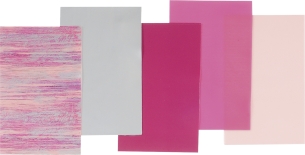 Wachsplatten-Sortiment Sortierung Rosa 175 x 80 x 0,5 mm