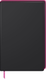 Notizbuch Premium Neon A5 dotted schwarz mit Neonkante pink