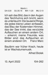 Tageskalender Wandkalender 2022 54 x 80 mm, Schlitzweite 22 mm