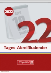 Tageskalender Wandkalender 2022 98 x 142 mm, Schlitzweite 68 mm