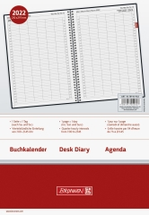 Tageskalender Buchkalender 2022 Blattgröße 21 x 29,7 cm A4