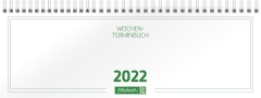 Wochenkalender Tischkalender 2022 Blattgröße 29,7 x 10,5 cm