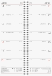 Wochenkalender Tischkalender 2022 Blattgröße 10,8 x 29,7 cm