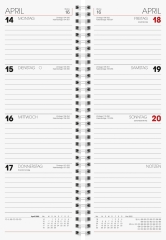Wochenkalender Tischkalender 2022 Blattgröße 10,8 x 29,7 cm