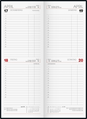 Tageskalender Tischkalender 2022 Blattgröße 10,8 x 29,7 cm